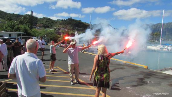 Flare Demonstration -- Photo by Kim Ickler