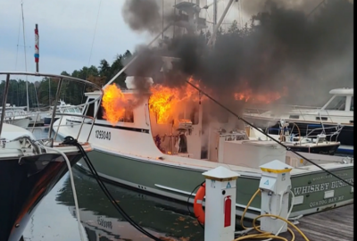 Boat on Fire