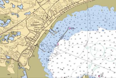 A nautical chart